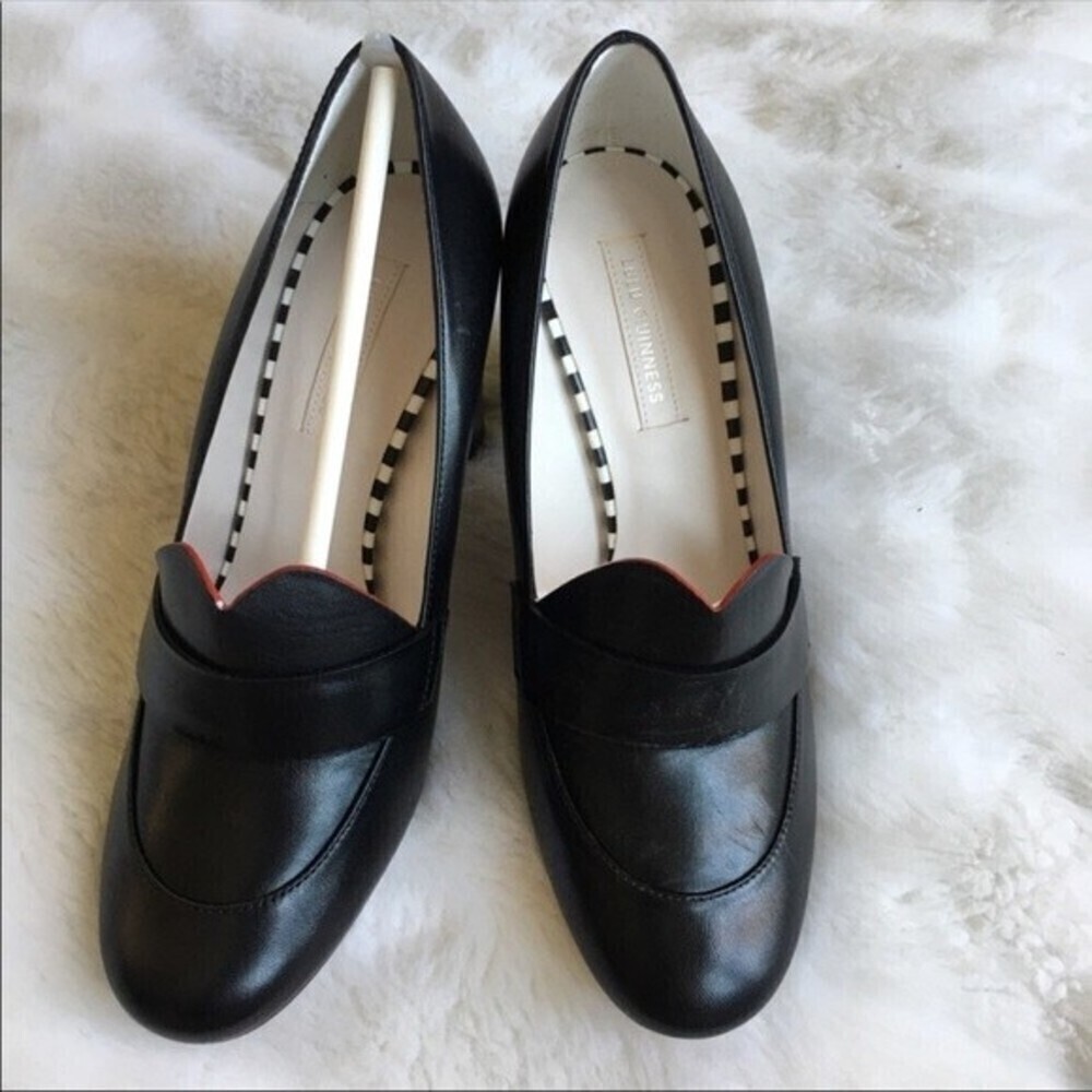 Lulu Guinness‎ Carine Blk Leather Shoes